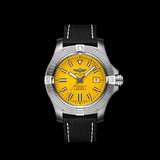 Breitling Avenger Automatic 45 Seawolf Yellow Dial Black Nylon Strap Watch for Men - A17319101I1X1 Authentic Buy Shop Now