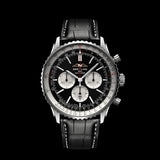 Breitling Navitimer B01 Chronograph 46 Black Dial Black Leather Strap Watch for Men - AB0137211B1P1 Authentic Buy Shop Now