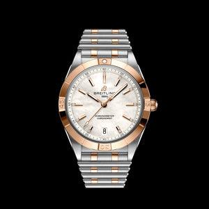 Breitling Chronomat 36 Mother of Pearl Dial Two Tone Steel Strap Watch for Women - U10380101A2U1 Authentic Buy Shop Now
