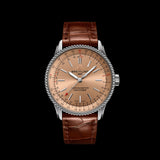 Breitling Navitimer Automatic 35 Brown Dial Brown Leather Strap Watch for Men - A17395201K1P1 Authentic Buy Shop Now