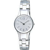 Calvin Klein Simplicity White Dial Silver Steel Strap Watch for Women - K4323126 Authentic Buy Shop Now