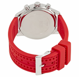 Guess Marina Chronograph Quartz White Dial Red Rubber Strap Watch for Women - W1025L2 Authentic Buy Shop Now