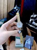 Guess Whisper Silver Dial Gold Mesh Bracelet Watch for Women - W1084L2 Authentic Buy Shop Now