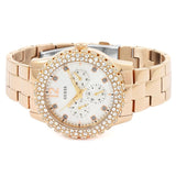 Guess Dazzler Diamonds Silver Dial Rose Gold Steel Strap Watch for Women - W0335L3 Authentic Buy Shop Now