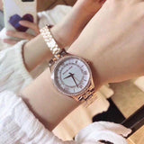 Michael Kors Lauryn Mother of Pearl Dial Rose Gold Steel Strap Watch for Women - MK3716 Authentic Buy Shop Now