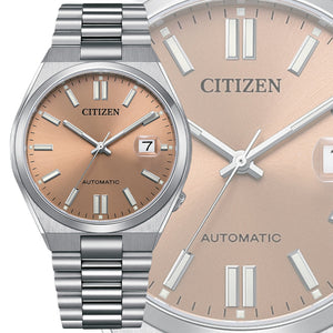 Citizen x Pantone Automatic Warm Sand Dial Silver Steel Strap Watch For Men - NJ0158-89Y Authentic Buy Shop Now