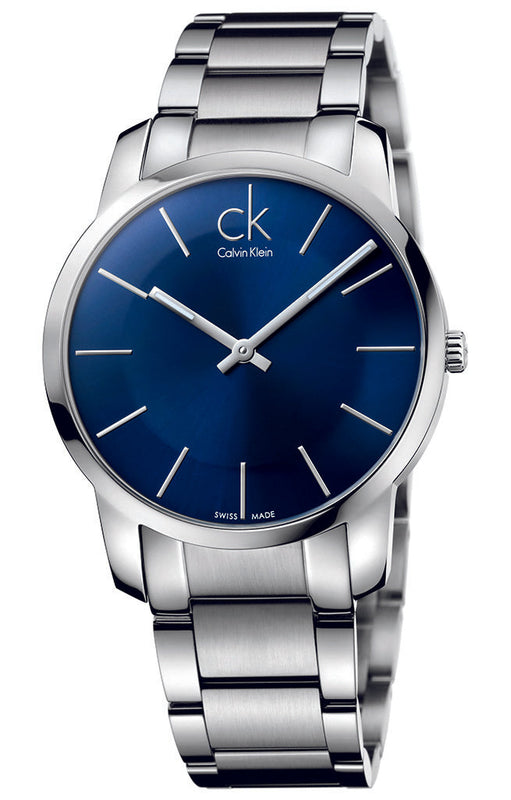 Calvin Klein City Blue Dial Silver Steel Strap Watch for Men - K2G2114N Authentic Buy Shop Now