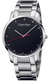 Calvin Klein City Black Dial Silver Steel Strap Watch for Men - K2G2G141 Authentic Buy Shop Now