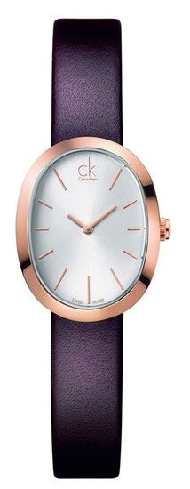 Calvin Klein Incentive White Dial Brown Leather Strap Watch for Women - K3P236G6 Authentic Buy Shop Now
