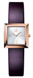 Calvin Klein Mark White Dial Brown Leather Strap Watch for Women - K3R236G6 Authentic Buy Shop Now