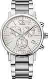 Calvin Klein Post Minimal White Dial Silver Steel Strap Watch for Men - K7627126 Authentic Buy Shop Now
