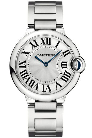 Cartier Ballon Bleu De Cartier Silver Dial Silver Steel Strap Watch for Women - W69011Z4 Authentic Buy Shop Now