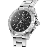 Tag Heuer Aquaracer Chronograph Black Dial Silver Steel Strap Watch for Men - CAY1110.BA0927 Authentic Buy Shop Now