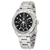 Tag Heuer Aquaracer Chronograph Black Dial Silver Steel Strap Watch for Men - CAY1110.BA0927 Authentic Buy Shop Now