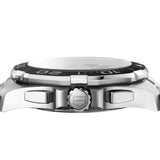 Tag Heuer Aquaracer Quartz Chronograph Black Dial Silver Steel Strap Watch for Men - CAY111A.BA0927 Authentic Buy Shop Now