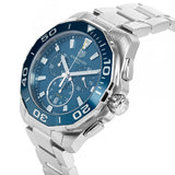 Tag Heuer Aquaracer Blue Dial SIlver Steel Strap Watch for Men - CAY111B.BA0927 Authentic Buy Shop Now