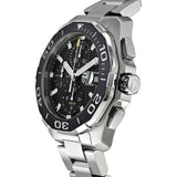 Tag Heuer Aquaracer Calibre 16 Day-Date Black Dial Silver Steel Strap Watch for Men - CAY211A.BA0927 Authentic Buy Shop Now