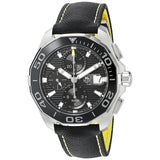 Tag Heuer Aquaracer Automatic Chronograph Black Dial Black Nylon Strap Watch for Men - CAY211A.FC6361 Authentic Buy Shop Now