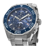 Tag Heuer Aquaracer Calibre 16 43mm Blue Dial Silver Steel Strap Watch for Men - CAY211B.BA0927 Authentic Buy Shop Now