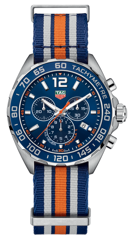 Tag Heuer Formula 1 Chronograph 43mm Blue Dial NATO Strap Watch for Men - CAZ1014.FC8196 Authentic Buy Shop Now