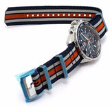 Tag Heuer Formula 1 Quartz Chronograph Blue Dial Two Tone NATO Strap Watch for Men - CAZ1010.FC8196 Authentic Buy Shop Now