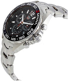 Tag Heuer Senna Chronograph Special Edition Black Dial Silver Steel Strap Watch for Men - CAZ1015.BA0883 Authentic Buy Shop Now