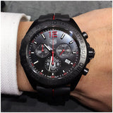 Tag Heuer Formula 1 Manchester United Limited Edition Black Dial Black & Red Rubber Strap Watch for Men - CAZ101J.FT8027 Authentic Buy Shop Now