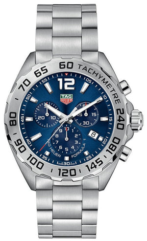 Tag Heuer Formula 1 Chronograph Blue Dial Silver Steel Strap Watch for Men - CAZ101K.BA0842 Authentic Buy Shop Now