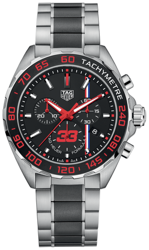 Tag Heuer Formula 1 Max Verstappen Limited Edition Grey Dial Two Tone Steel Strap Watch for Men - CAZ101U.BA0843 Authentic Buy Shop Now