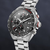 Tag Heuer Formula 1 Automatic Chronograph Grey Dial Silver Strap Watch for Men - CAZ2012.BA0876 Authentic Buy Shop Now
