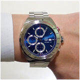 Tag Heuer Formula 1 Automatic Chronograph Blue Dial Silver Strap Watch for Men - CAZ2015.BA0876 Authentic Buy Shop Now