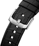 Tag Heuer Autavia Chronometer Flyback Chronograph Silver Dial Black Leather Strap Watch for Men - CBE511B.FC8279 Authentic Buy Shop Now