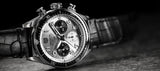 Tag Heuer Autavia Chronometer Flyback Chronograph Silver Dial Black Leather Strap Watch for Men - CBE511B.FC8279 Authentic Buy Shop Now