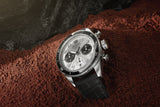 Tag Heuer Autavia Chronometer Flyback Chronograph Silver Dial Black Leather Strap Watch for Men - CBE511B.FC8279 Authentic Buy Shop Now