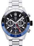 Tag Heuer Carrera Chronograph Blue Dial Silver Steel Strap Watch for Men - CBG2A1Z.BA0658 Authentic Buy Shop Now