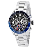 Tag Heuer Carrera Chronograph Blue Dial Silver Steel Strap Watch for Men - CBG2A1Z.BA0658 Authentic Buy Shop Now