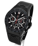 Tag Heuer Carrera Automatic Chronograph Black Dial Black Rubber Strap Watch for Men - CBG2A90.FT6173 Authentic Buy Shop Now