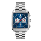 Tag Heuer Monaco Automatic Chronograph Blue Dial Silver Steel Strap Watch for Men - CBL2111.BA0644 Authentic Buy Shop Now