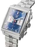 Tag Heuer Monaco Automatic Chronograph Blue Dial Silver Steel Strap Watch for Men - CBL2111.BA0644 Authentic Buy Shop Now