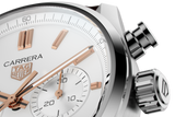 Tag Heuer Carrera Chronograph White Dial Brown Leather Strap Watch for Men - CBN2013.FC6483 Authentic Buy Shop Now