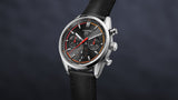 Tag Heuer Carrera Chronograph Black Dial Black Leather Strap Watch for Men - CBN201C.FC6542 Authentic Buy Shop Now