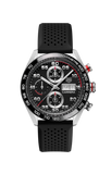 Tag Heuer Carrera Chronograph Black Dial Black Rubber Strap Watch for Men - CBN2A1AA.FT6228 Authentic Buy Shop Now