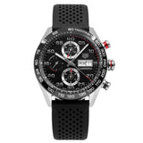 Tag Heuer Carrera Chronograph Black Dial Black Rubber Strap Watch for Men - CBN2A1AA.FT6228 Authentic Buy Shop Now