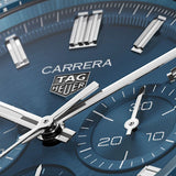 Tag Heuer Carrera Chronograph Blue Dial Silver Steel Strap Watch for Men - CBN2A1A.BA0643 Authentic Buy Shop Now