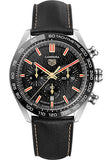 Tag Heuer Carrera Year of The Rabbit Automatic Chronograph Black Dial Black Leather Strap Watch for Men - CBN2A1L.FC6521 Authentic Buy Shop Now