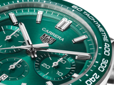 Tag Heuer Carrera Chronograph 44mm Green Dial Green Steel Strap Watch for Men - CBN2A1N.FT6238 Authentic Buy Shop Now