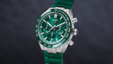 Tag Heuer Carrera Chronograph 44mm Green Dial Green Steel Strap Watch for Men - CBN2A1N.FT6238 Authentic Buy Shop Now