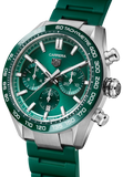 Tag Heuer Carrera Chronograph 44mm Green Dial Green Steel Strap Watch for Men - CBN2A1N.FT6238 Authentic Buy Shop Now
