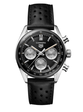 Tag Heuer Carrera Automatic Chronograph Black Dial Black Leather Strap Watch for Men - CBS2210.FC6534 Authentic Buy Shop Now