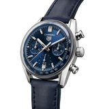Tag Heuer Carrera Chronograph Blue Dial Blue Leather Strap Watch for Men - CBS2212.FC6535 Authentic Buy Shop Now
